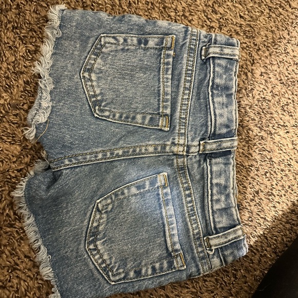 Cat & Jack Light Blue Denim Shorts with Embroidery - Picture 2 of 3